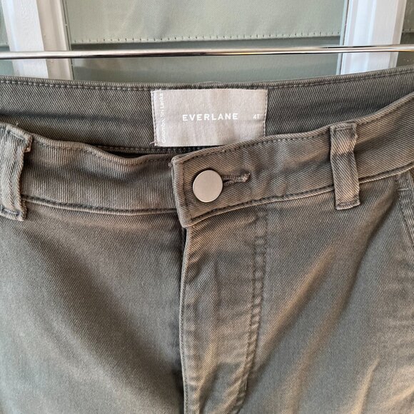 Everlane The Utility Barrel Pant - Pewter Green -  4 Tall 4T - Picture 2 of 8